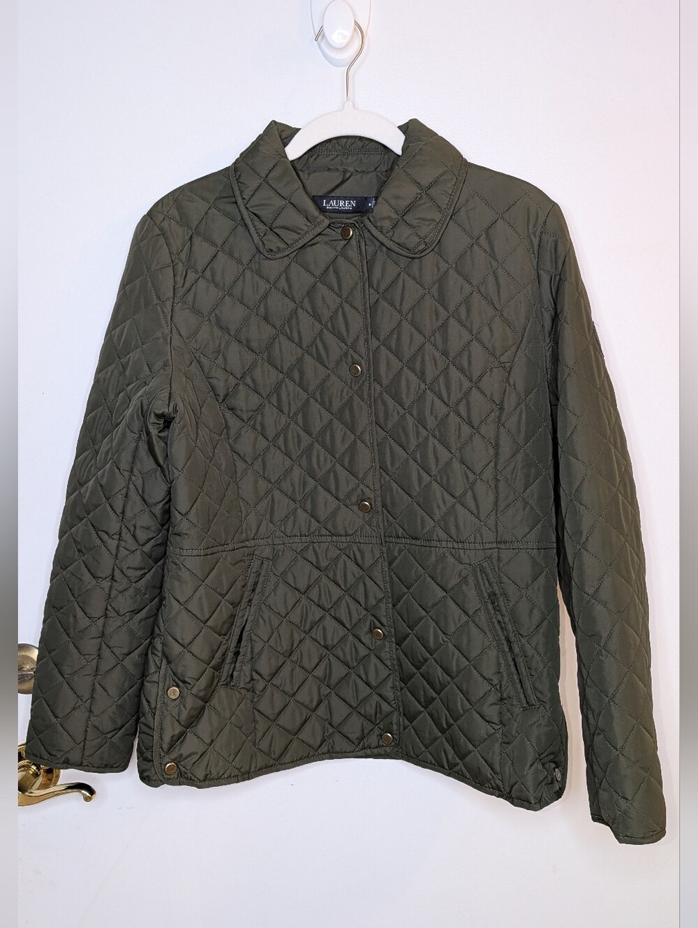 Lauren Ralph Lauren Quilted Olive Utility Jacket